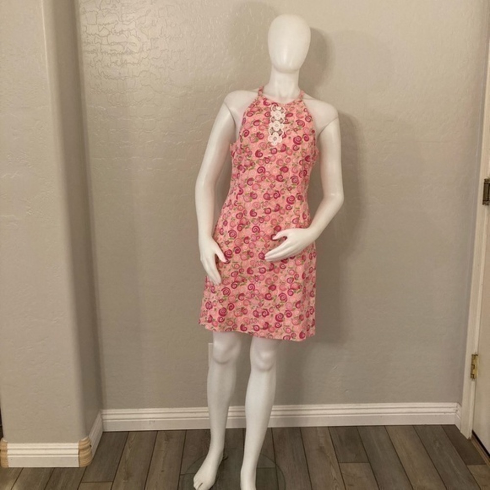 Lilly Pulitzer Iced Pink Rolls Royce Sleeveless Dress 8